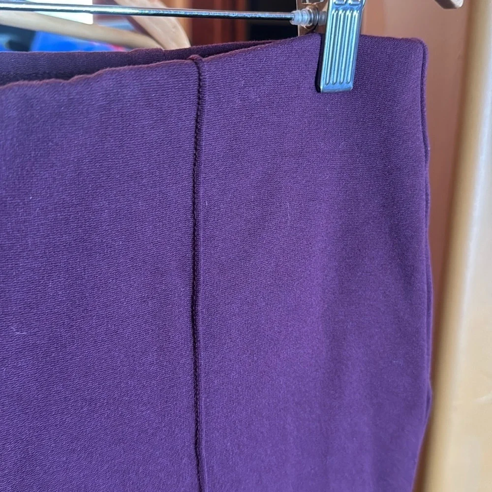 Chico’s So Slimming City Chic Pants Size 10 Tall 1.5T Purple Straight Leg - Picture 3 of 6